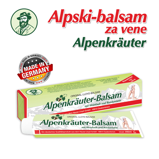 Alpski balsam za vene – Alpenkrauter 200ml