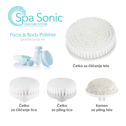 Medisana Spa Sonic 4 x Facial epilator and cleaning brush
